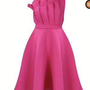 Vibrant Pink Sleeveless Dress